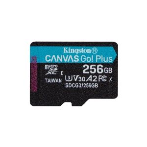 Kingston Technology Kingston Canvas Go! Plus - Flashhukommelseskort - 256 GB - A2 / Video Class V30 / UHS-I U3 / Class10 - microSDXC UHS-I