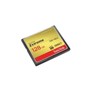 SanDisk Extreme - Flashhukommelseskort - 128 GB - 567x - CompactFlash