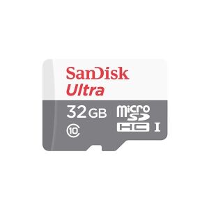 SanDisk Ultra - Flashhukommelseskort (microSDHC til SD adapter inkluderet) - 32 GB - Class 10 - microSDHC UHS-I