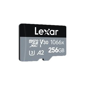 Lexar Media Card Lexar LEXAR Professional 1066x 256GB microSDHC/microSDXC UHS-I Card SILVER Series with adapter