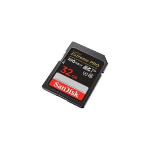 SanDisk Extreme Pro - Flashhukommelseskort - 32 GB - Video Class V30 / UHS-I U3 / Class10 - SDHC UHS-I