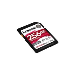 Kingston Technology Kingston Canvas React Plus - Flashhukommelseskort - 256 GB - Video Class V90 / UHS-II U3 / Class10 - SDXC UHS-II