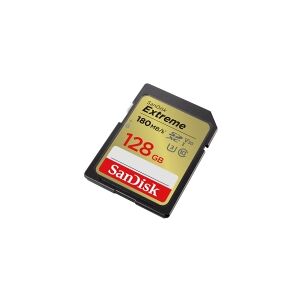 SanDisk - Flashhukommelseskort - 128 GB - Video Class V30 / UHS-I U3 / Class10 - microSDXC UHS-I