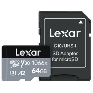 Lexar Professional 1066x Microsdhc/sdxc - R160/w70 - 64gb