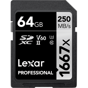 Lexar Professional 1667x Sdhc/sdxc Kort - R250/w120 - 64gb