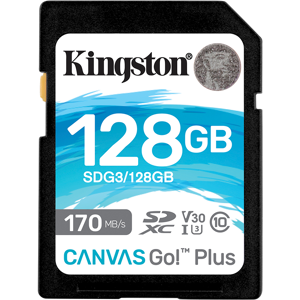 Kingston Canvas Go Plus Uhs-I U3 Sdxc Kort - 128 Gb