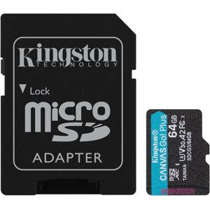 Kingston Canvas Go Plus Uhs-I U3 Microsdxc Kort - 64gb