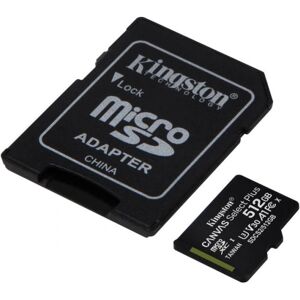 Kingston 512GB micSDXC Canvas Select Plus 100R A1 C10 Card + ADP