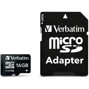 Verbatim microSDHC,<b>16GB</b>,  micro Secure Digital High-Capac