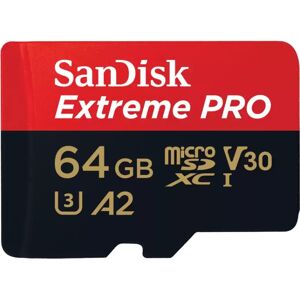 SanDisk Extreme PRO 64 GB MicroSDXC UHS-I Klasse 10, Hukommelseskort