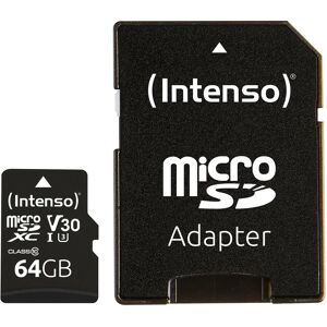 Intenso 3433490 hukommelseskort 64 GB MicroSDXC UHS-I Klasse 10