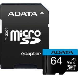 ADATA 64GB, microSDHC, Class 10 UHS-I Klasse 10, Hukommelseskort