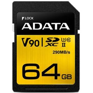 ADATA Premier ONE 64 GB SDXC UHS-II Klasse 10, Hukommelseskort