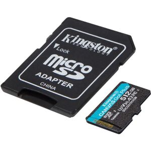 Kingston Canvas Go! Plus 512 GB MicroSD UHS-I Klasse 10, Hukommelseskort