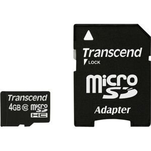 Transcend TS4GUSDHC10 hukommelseskort 4 GB MicroSDHC NAND Klasse 10