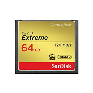 SanDisk 64gb Extreme Compact Flash (Cf) Hukommelseskort