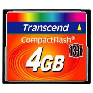 Transcend 4gb Compactflash 133x Hukommelseskort