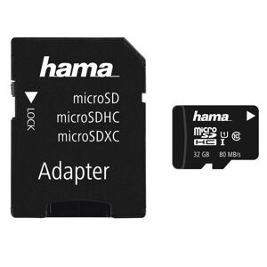 Hama 00213114 memoire flash 32 Go MicroSDHC UHS-I Classe 10 - Neuf