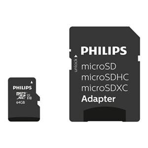 Philips FM64MP45B/00 memoire flash 64 Go MicroSDXC UHS-I Classe 10 - Neuf