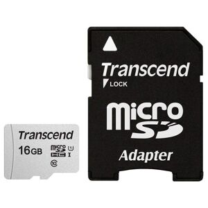 Transcend microSDHC 300S 16GB 16 Go NAND Classe 10 - Neuf