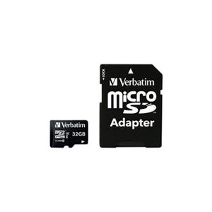 Verbatim PRO - Carte mémoire flash (adaptateur SD inclus(e)) - 32 Go - UHS Class 3 / Class10 - 300x/600x - microSDHC UHS-I - Publicité