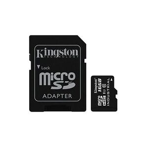 Kingston - Carte mémoire flash (adaptateur microSDHC - SD inclus(e)) - 16 Go - UHS Class 1 / Class10 - microSDHC UHS-I - Publicité