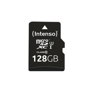 Intenso Carte microSDXC Professional 128 GB Class 10, UHS-I avec adaptateur SD - Publicité