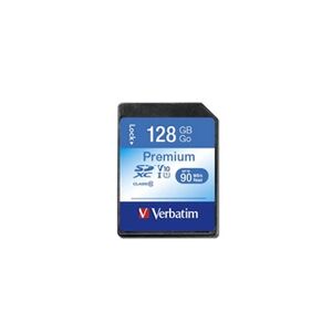 Verbatim Premium - Carte mémoire flash - 128 Go - UHS Class 1 / Class10 - 600x - SDXC UHS-I - Publicité