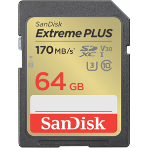 Sandisk Extreme PLUS 64GB SDXC 170MB/s - Publicité