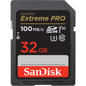 Sandisk Extreme PRO 32GB SDHC 100MB/s - Publicité