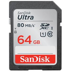 Sandisk SDXC ULTRA 64GO 80Mo/s - Publicité