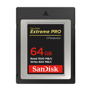 CARTE EXTREME PRO SANDISK CF EXPRESS TYPE B 64 GB - Publicité