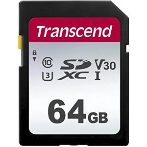 Transcend TS64GSDC300S memoire flash 64 Go SDXC NAND Classe 10 - Neuf