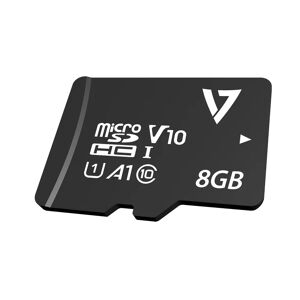 V7 Carte micro SDHC 8 Go classe 10 + adaptateur - Neuf