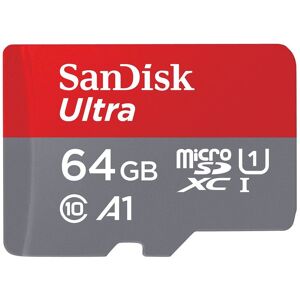 SanDisk Ultra - Carte mémoire flash (adaptateur microSDXC vers SD inclus(e)) - 64 Go - A1 / UHS Class 1 / Class10 - microSDXC UHS-I - Publicité