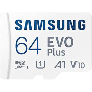 Digi Wipe Carte mémoire micro-SD Evo Plus 64 Go pour téléphones et smartphones Samsung Galaxy A11, A21, A31, A41, A51, A71 avec chiffon de nettoyage en microfibre - Publicité