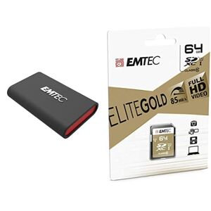 Emtec Pack mobilité Disque SSD X210 128 GB + Carte SD 64 GB - Publicité