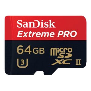SanDisk Extreme Pro - Carte mémoire flash - 64 Go - UHS Class 3 / Class10 - microSDXC UHS-II - Publicité
