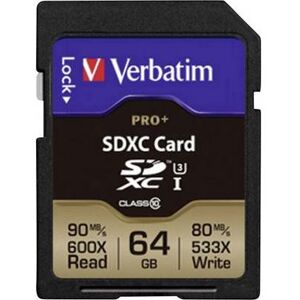 Verbatim PRO+ - Carte mémoire flash - 64 Go - UHS Class 3 / Class10 - SDXC UHS-I - Publicité