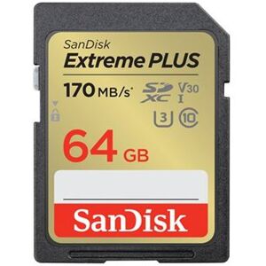 Carte mémoire SD SanDisk Extreme Plus SDXC UHS-I U3 Class10 64 Go - Publicité