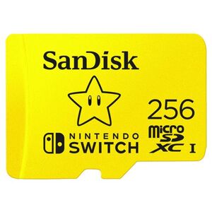 Carte mémoire microSDXC SanDisk pour Nintendo Switch 256 Go Multicolore - Publicité