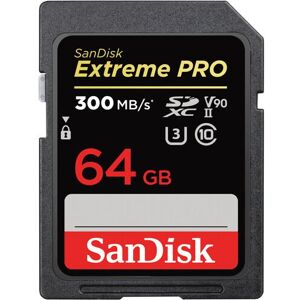 Carte mémoire SD SanDisk Extreme Pro Sdch™ UHS-II 64 Go Noir Noir - Publicité