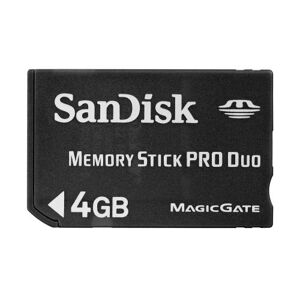 Carte Memory Stick Pro Duo SanDisk 4 Go - Publicité