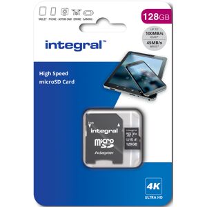 INTEGRAL Micro SD 128GB Classe 10 UHS-I V30 A1 R180 MB/s - Publicité