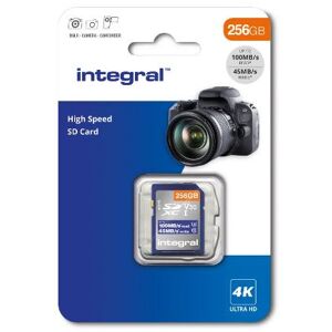 INTEGRAL Carte SD 128GB Classe 10 UHS-I V30 R100 MB/s