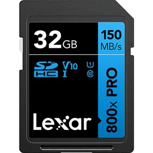 Lexar Carte SDHC 32GB Series bleu UHS-1 V10 150MB/s(800x)