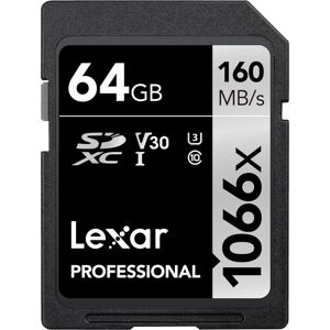 Lexar Carte SDXC 64GB Professional UHS-I (1066X)