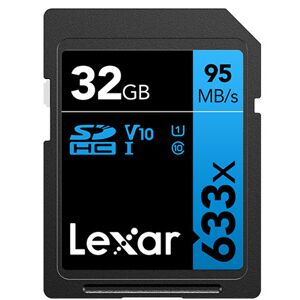 Lexar Carte SDXC 32GB UHS-I V30 Serie Blue (800x)