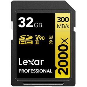 Lexar Carte SDHC 32GB Professional UHS-II (2000x)