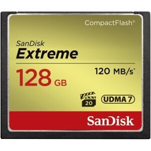 SanDisk Carte Compact Flash Extreme 128GB (120/85MB/s)